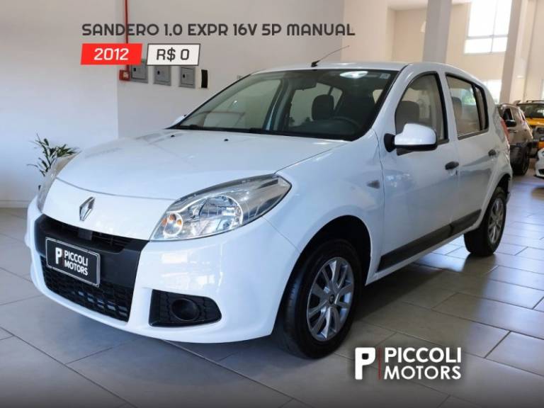 RENAULT - SANDERO - 2012/2012 - Branca - R$ 30.900,00