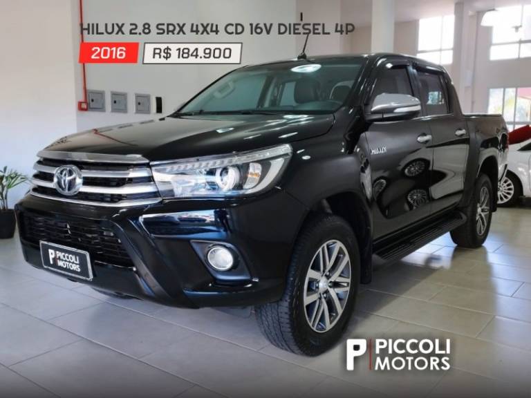 TOYOTA - HILUX - 2016/2016 - Preta - R$ 184.900,00