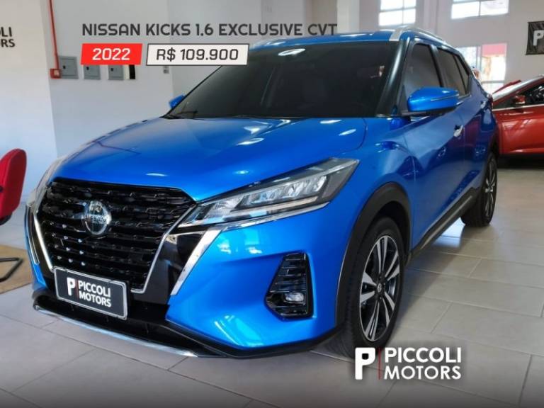 NISSAN - KICKS - 2021/2022 - Azul - R$ 109.900,00